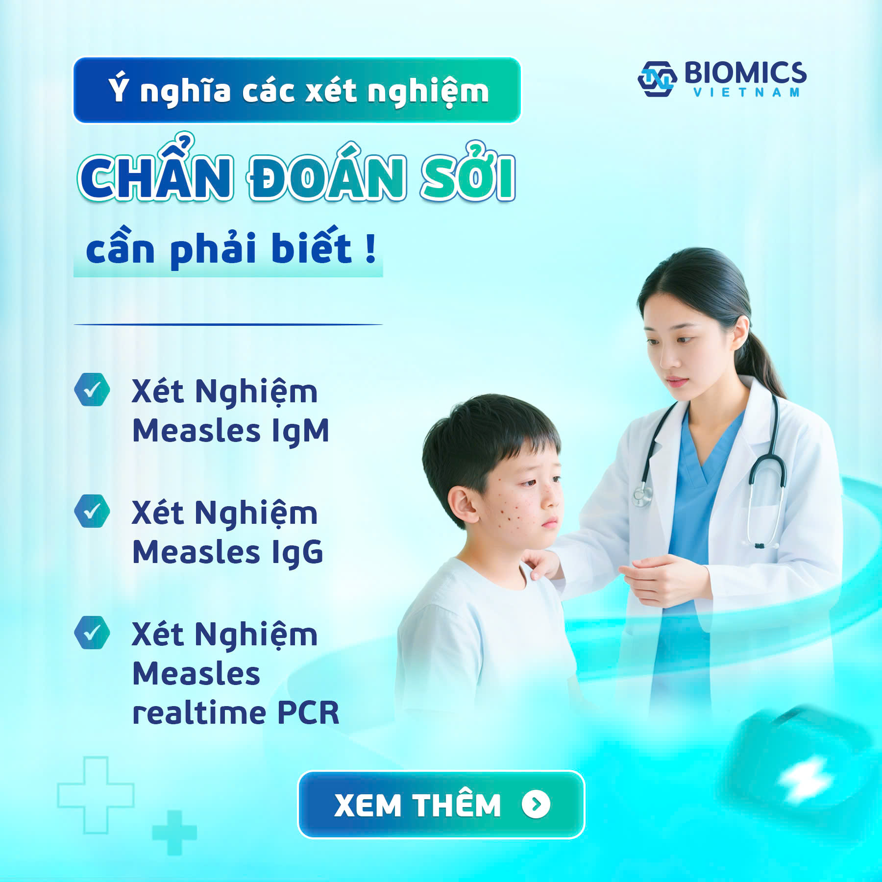 Ý nghĩa các xét nghiệm chẩn đoán sởi phổ biến
